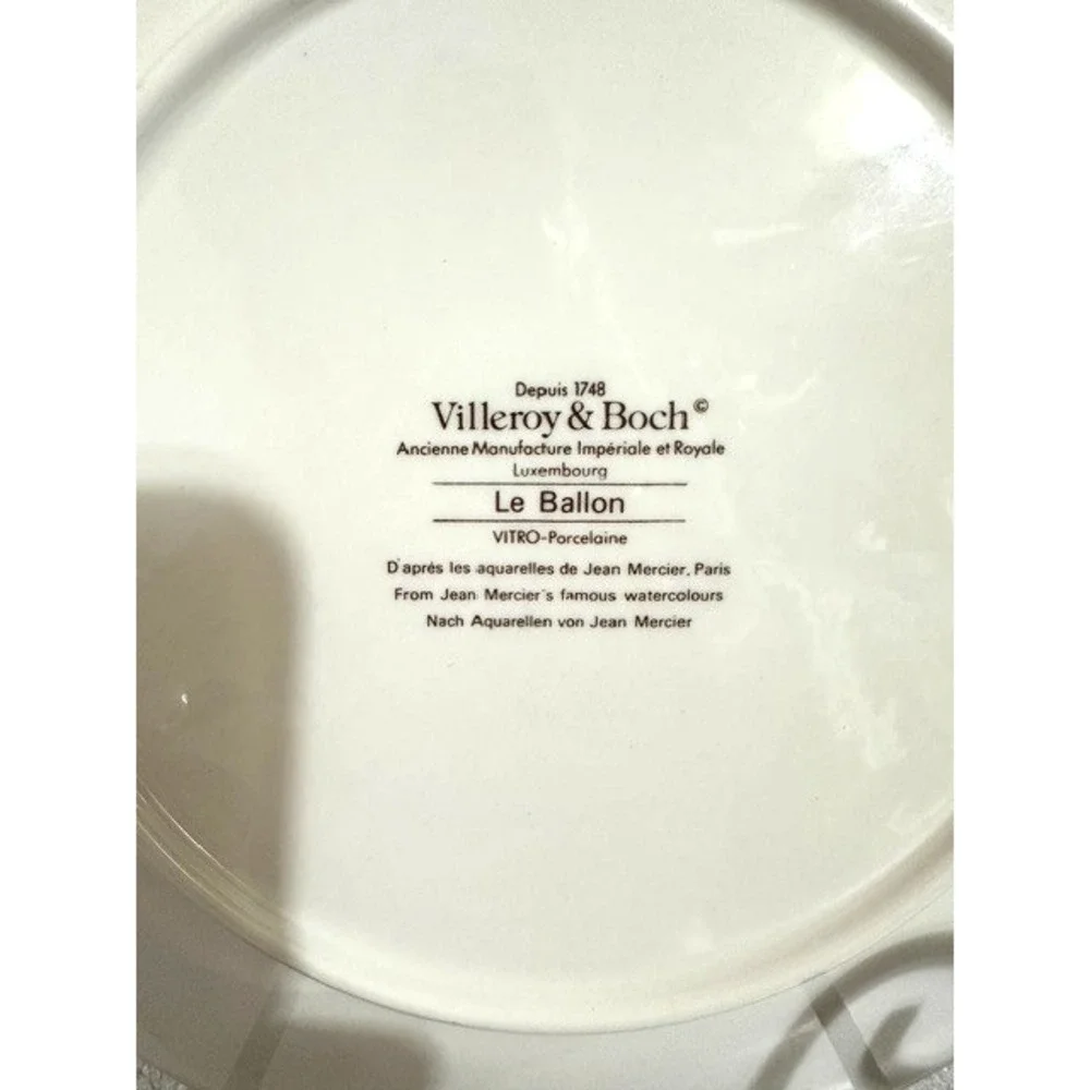 Villeroy & Boch Le Ballon Fine Porcelain Salad/Dessert Plate Pink Pearl Londres